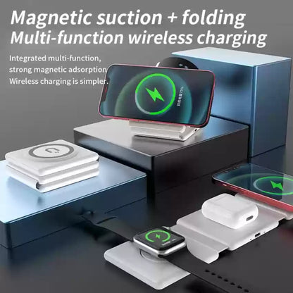 3 in 1 Folding Wireless Magnetic Charger