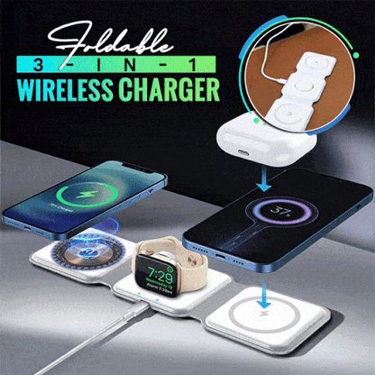 3 in 1 Folding Wireless Magnetic Charger